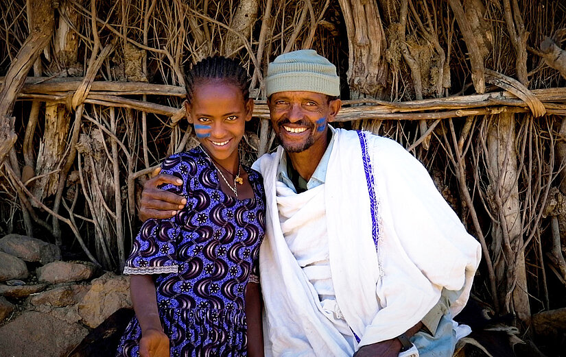 Yekaba avec son père Desta