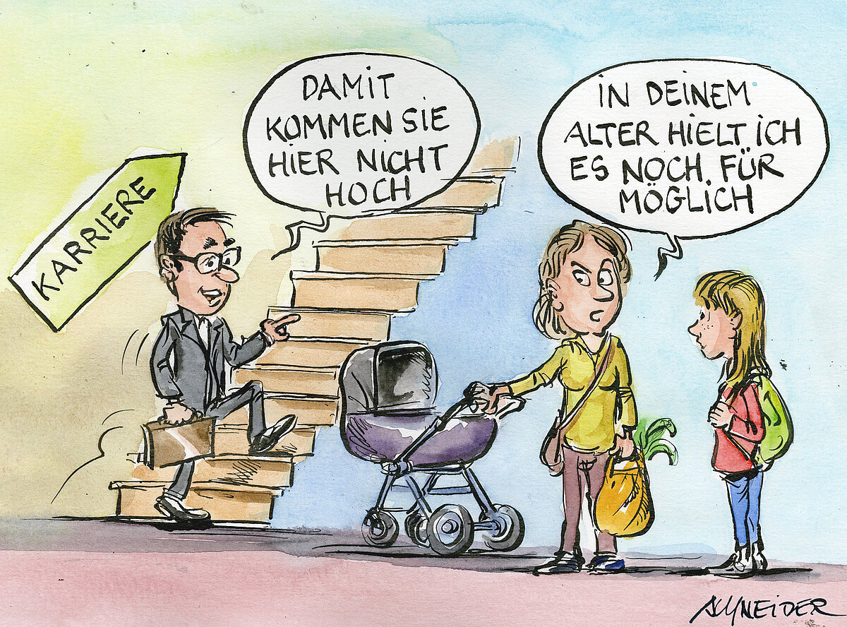 Fast jede zweite Frau erlebt Diskriminierung bei der Arbeit Plan