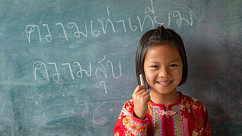 Étudiante dans la province de Chiang Mai