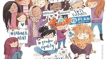 Illustration SDG5 - Gleichberechtigung