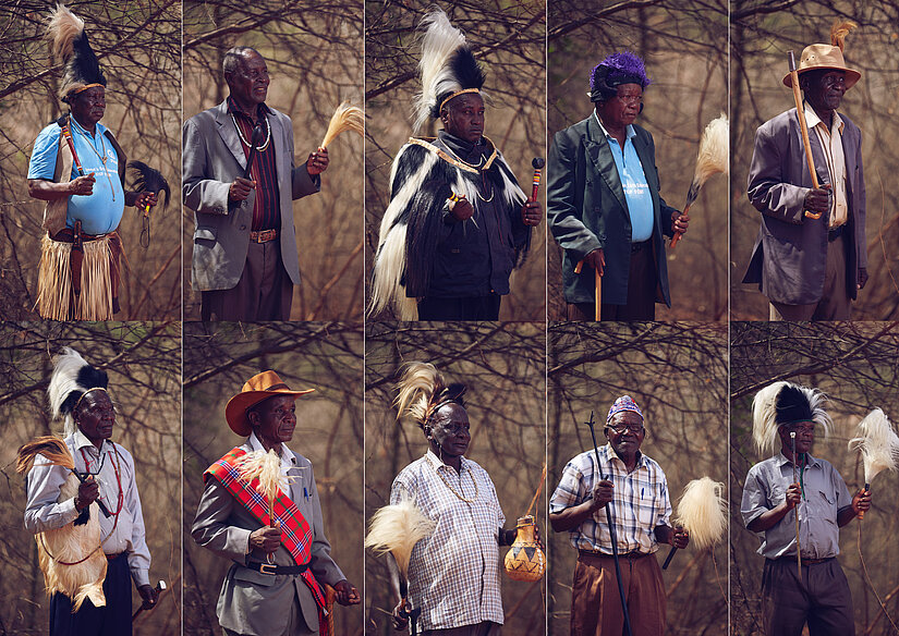 Chefs de village au Kenya