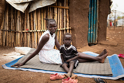 Réfugiés dans un camp de réfugiés en Ethiopie