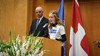 Loukina Tille eröffnet Sonderkongress der WMO in Genf