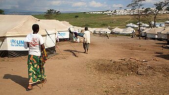 Camp de réfugiés au Rwanda